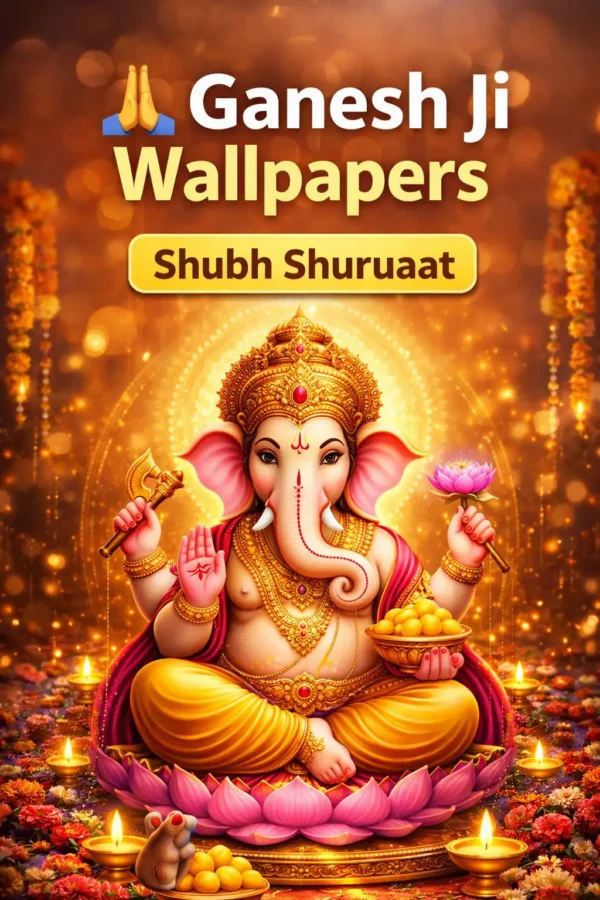 Shree Ganesh Ji Digital Wallpapers (Free / Blessing Pack)